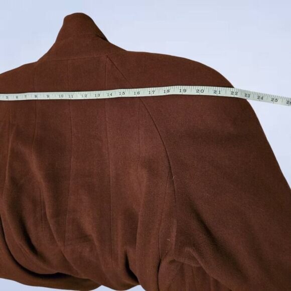 Vintage Holt Renfrew Cashmere and Wool Peacoat with Fur Accents - Extra Large - Picture 10 of 11